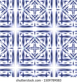 Seamless pattern Shibori in Indigo color. Digital Quilting Arts. Tie-dye. Tied and dyed - is a manual resist dyeing technique, of Japanese artisan design which produces patterns on fabric.