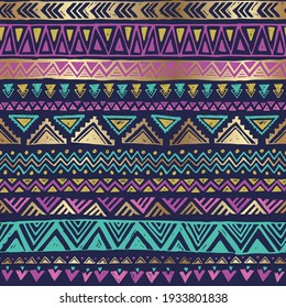 seamless pattern shine ethnic ikat printed