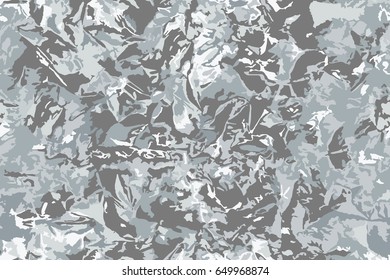 Seamless pattern of shiny metal foil mint