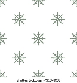 Seamless pattern with ship wheels. Design element for wallpapers, web site background, baby shower invitation, birthday card, scrapbooking, fabric print etc. Vector illustration.