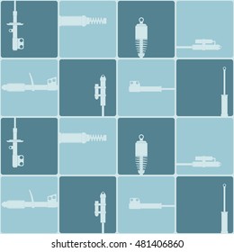 Seamless pattern with shock absorber for your design