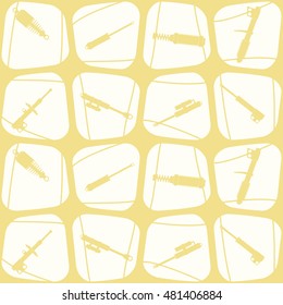 Seamless pattern with shock absorber for your design