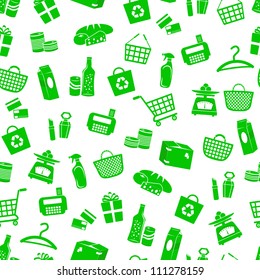 seamless pattern with shopping icons (JPEG available in my gallery)