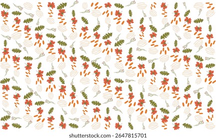 Naadloos patroon met gedetailleerde hibiscusbloemen en rijke monstera-gebladerte in vectorformaat met hoge resolutie. Perfect voor gebruik in stoffen prints, wallpapers en productverpakkingen.