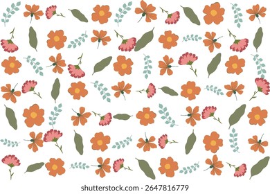 Seamless pattern showcasing detailed hibiscus flowers and rich monstera foliage in high-resolution vector format. Perfect for use in fabric prints, wallpapers, and product packaging.