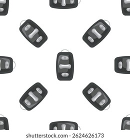 Seamless pattern showcasing multiple car key fobs, emphasizing security and convenience in vehicle access and control