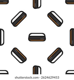 Seamless pattern showcasing smart speakers, ideal for backgrounds related to technology, audio, and modern connectivity