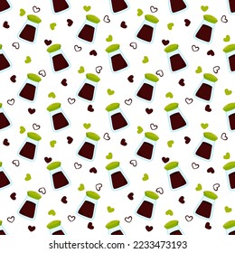 Seamless pattern with Shoyu, for decoration