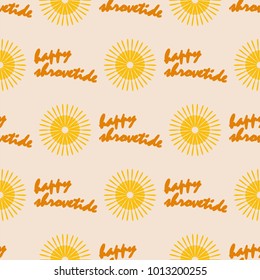 seamless pattern Shrovetide