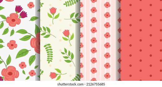 Seamless pattern with siesta floral. floral digital paper pack