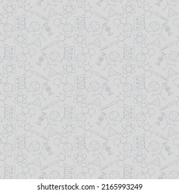 seamless pattern with signs of science 
