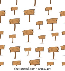 Seamless pattern with Signs of wood