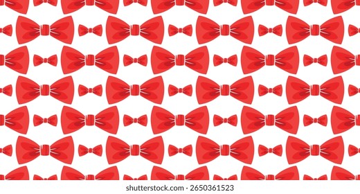 Seamless pattern Silhouette of a Bow tie. 