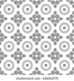 Seamless pattern silhouette cut tracery curls. Design for scrapbooking, business cards, background for craft
