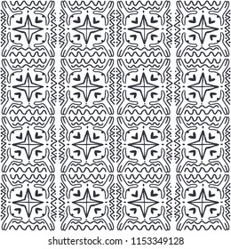 Seamless pattern of silhouette human, stars, hearts. Figure for textiles