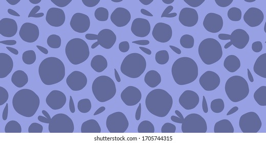 patrón transparente con siluetas de arándanos, bayas y hojas sobre un fondo lilaco. Diseño abstracto moderno para embalaje, papel, cubierta, tela, decoración interior