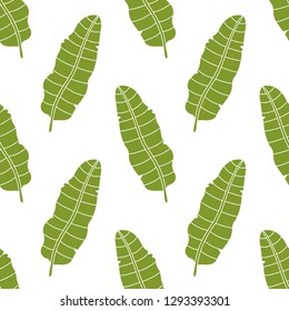 Seamless pattern with silhouettes leaves. Natural print. Background texture, Fabric design