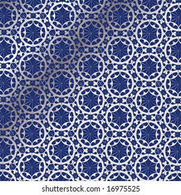 seamless pattern in silver and blue for the holidays