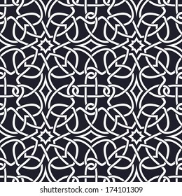 Seamless pattern similar to the Celtic ornament.