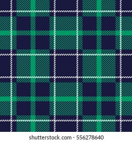 Seamless Pattern Similar to the Scottish Tartan. Executed in Blue and Green Colors. 