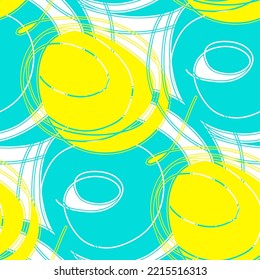 Seamless pattern with a simple abstract drawing. Vector illustration.