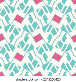 Seamless pattern with a simple abstract drawing. Vector illustration.