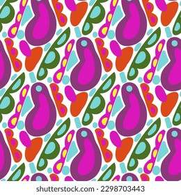 Seamless pattern with a simple abstract drawing. Vector illustration