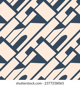 Seamless pattern with a simple abstract drawing. Vector illustration.