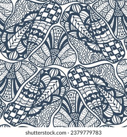 Seamless pattern with a simple abstract drawing. Vector illustration.