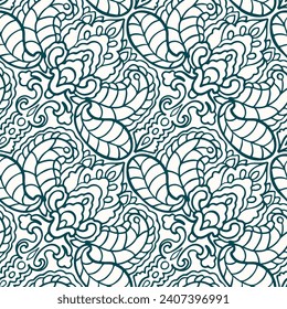 Seamless pattern with a simple abstract drawing. Vector illustration.