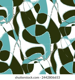 Seamless pattern with a simple abstract drawing. Vector illustration.