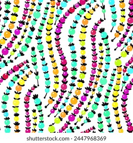  Seamless pattern with a simple abstract drawing. Vector illustration.
