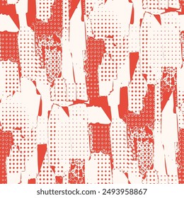 Seamless pattern with a simple abstract drawing. Vector illustration.