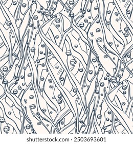 Seamless pattern with a simple abstract drawing. Vector illustration.