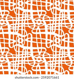 Seamless pattern with a simple abstract drawing. Vector illustration.