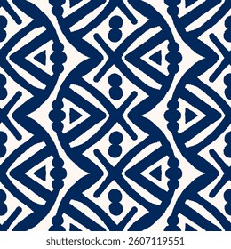 Seamless pattern with a simple abstract drawing. Vector illustration.