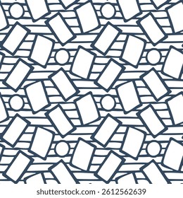Seamless pattern with a simple abstract drawing. Vector illustration.