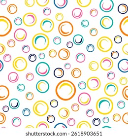 Seamless pattern with a simple abstract drawing. Vector illustration.