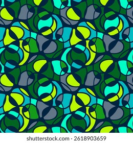Seamless pattern with a simple abstract drawing. Vector illustration.
