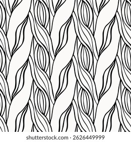 Seamless pattern with a simple abstract drawing. Vector illustration.