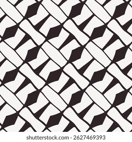 Seamless pattern with a simple abstract drawing. Vector illustration.