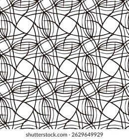 Seamless pattern with a simple abstract drawing. Vector illustration.