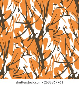 Nahtloses Muster mit einer einfachen abstrakten Zeichnung. Vektorgrafik.