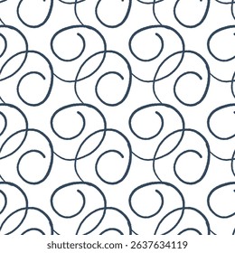 Seamless pattern with a simple abstract drawing. Vector illustration.