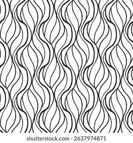 Seamless pattern with a simple abstract drawing. Vector illustration.