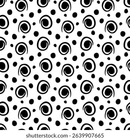 Seamless pattern with a simple abstract drawing. Vector illustration.
