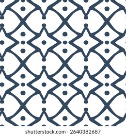 Seamless pattern with a simple abstract drawing. Vector illustration.