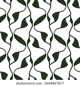 Seamless pattern with a simple abstract drawing. Vector illustration.