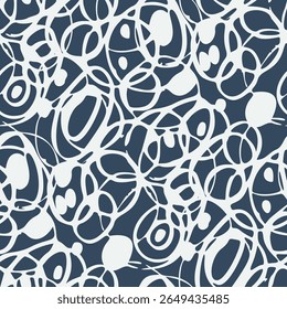Seamless pattern with a simple abstract drawing. Vector illustration.