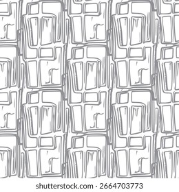 Seamless pattern with a simple abstract drawing. Vector illustration.